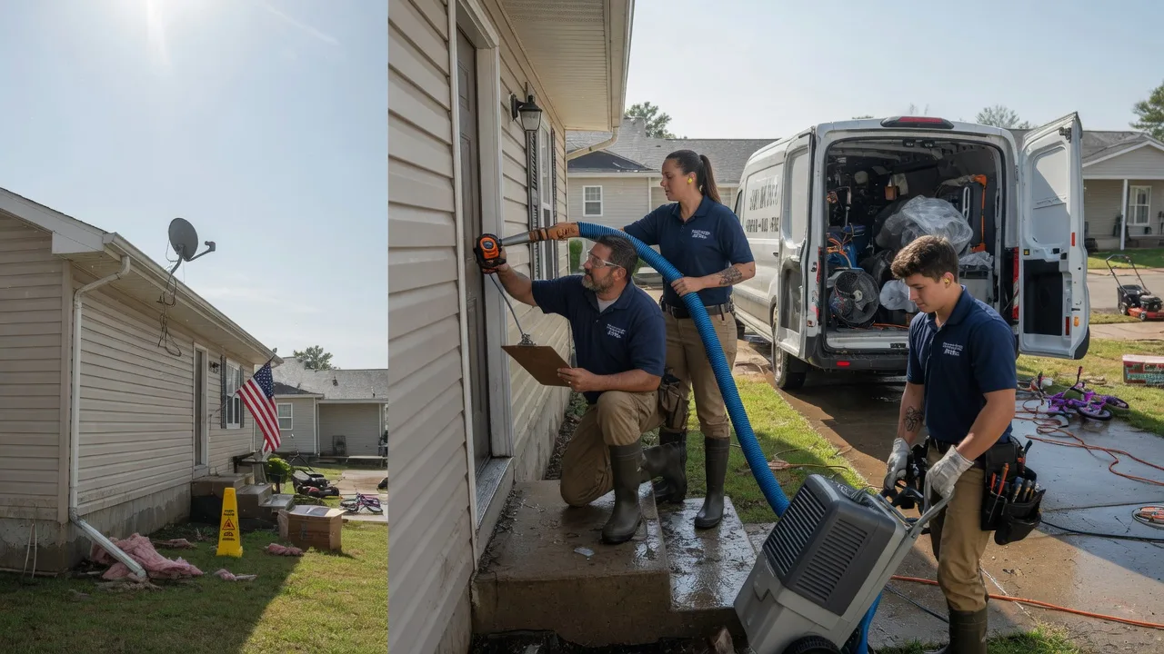 Ceiling Water Damage Restoration in Temple, ME near me